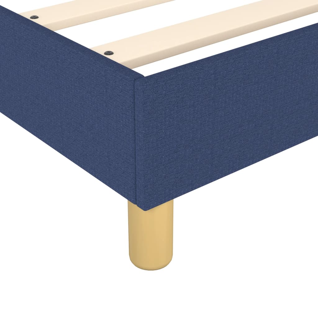Boxspring sengeramme 200x200 cm stof blå
