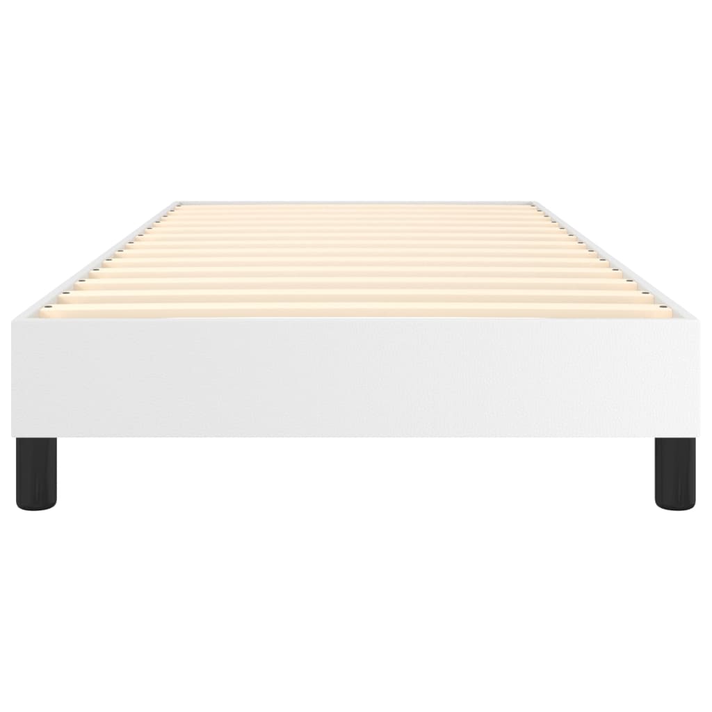 Boxspring sengeramme 80x200 cm kunstlæder hvid