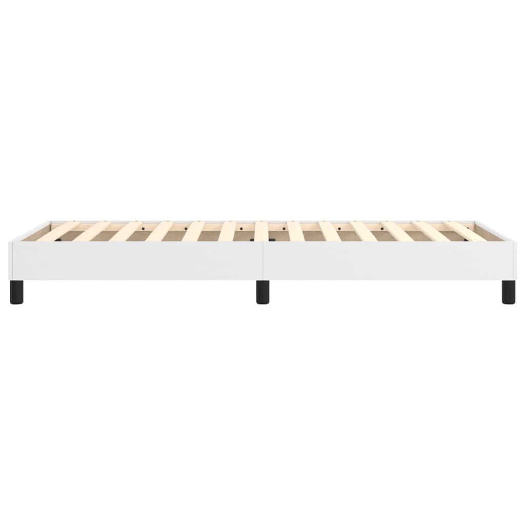 Boxspring sengeramme 80x200 cm kunstlæder hvid
