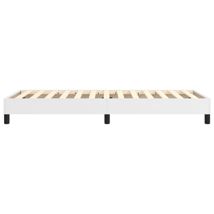 Boxspring sengeramme 80x200 cm kunstlæder hvid