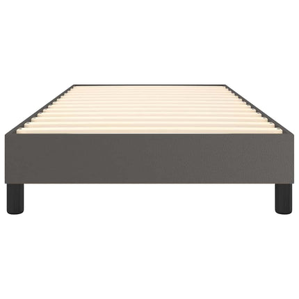 Boxspring sengeramme 80x200 cm kunstlæder grå