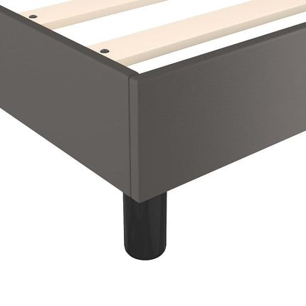 Boxspring sengeramme 80x200 cm kunstlæder grå