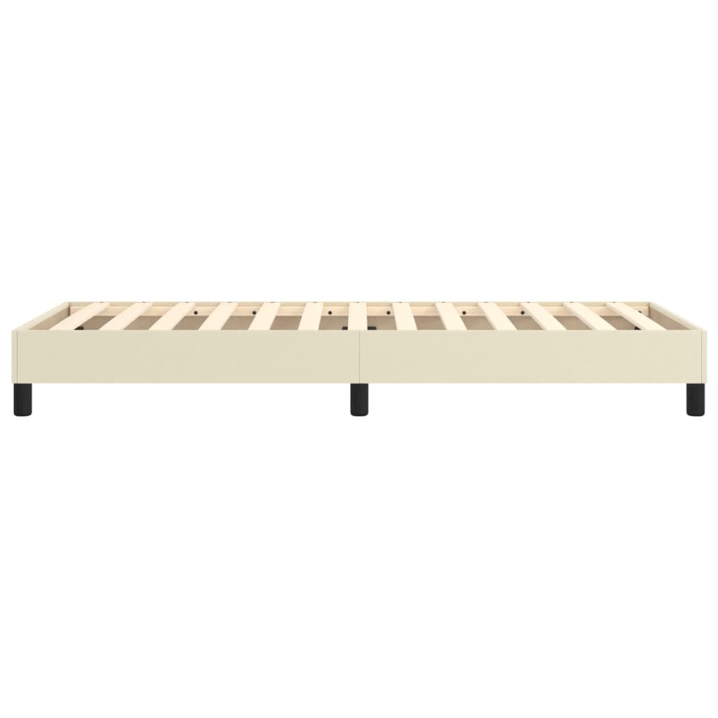 Boxspring sengeramme 90x190 cm kunstlæder brun