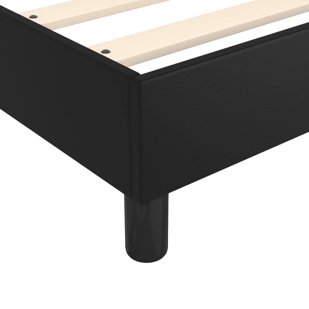 Boxspring sengeramme 90x200 cm kunstlæder sort