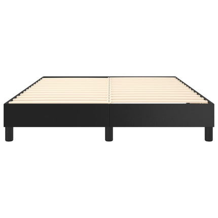 Boxspring sengeramme 140x190 cm kunstlæder sort