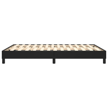 Boxspring sengeramme 140x190 cm kunstlæder sort