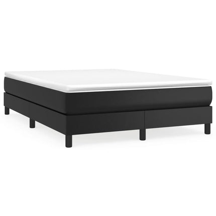 Boxspring sengeramme 140x200 cm kunstlæder sort