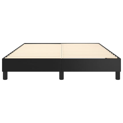 Boxspring sengeramme 140x200 cm kunstlæder sort