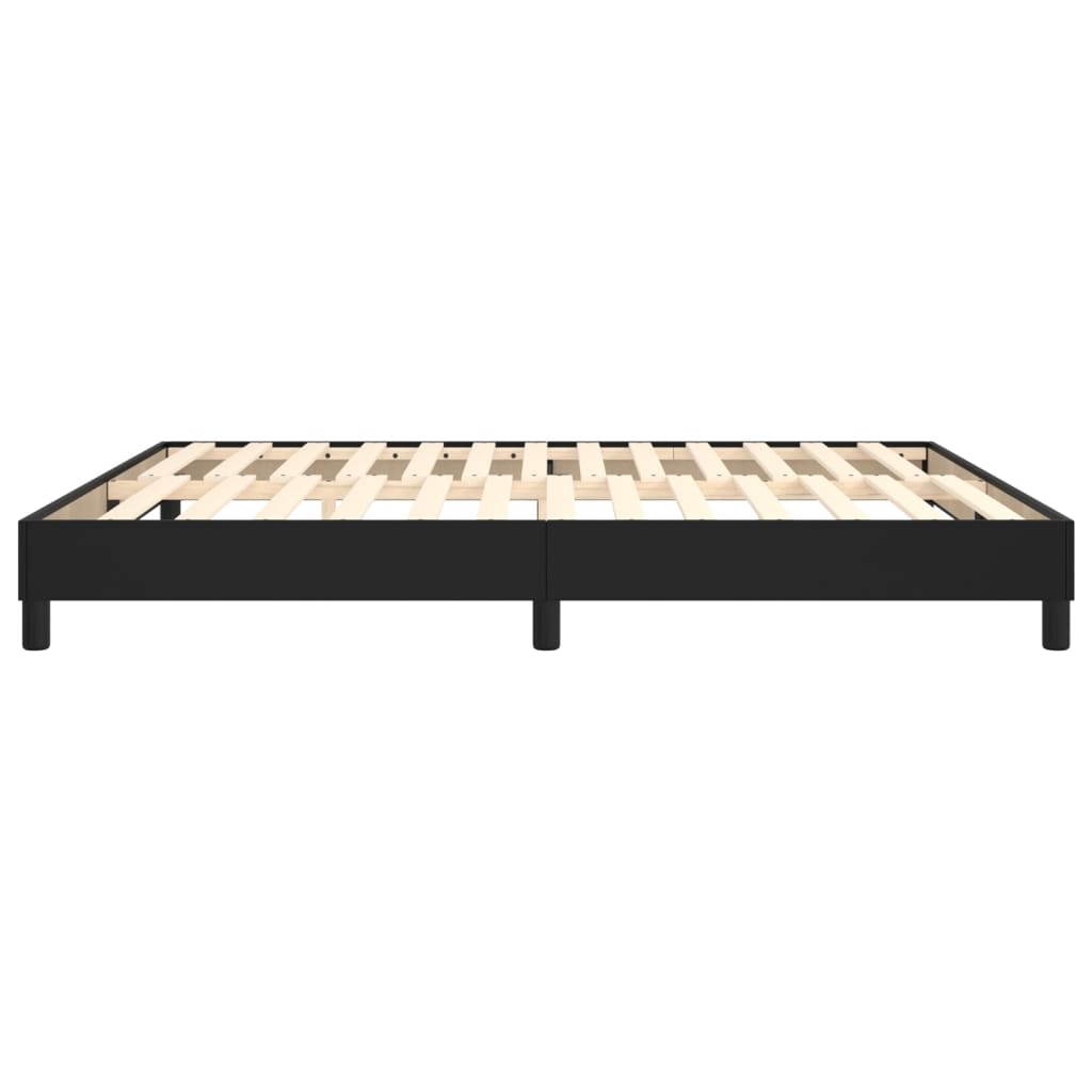 Boxspring sengeramme 180x200 cm kunstlæder sort