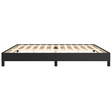 Boxspring sengeramme 200x200 cm kunstlæder sort