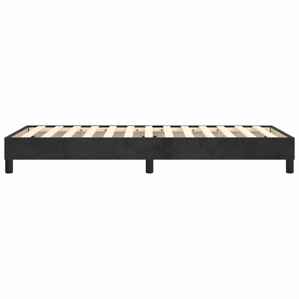 Boxspring sengeramme 80x200 cm fløjl sort