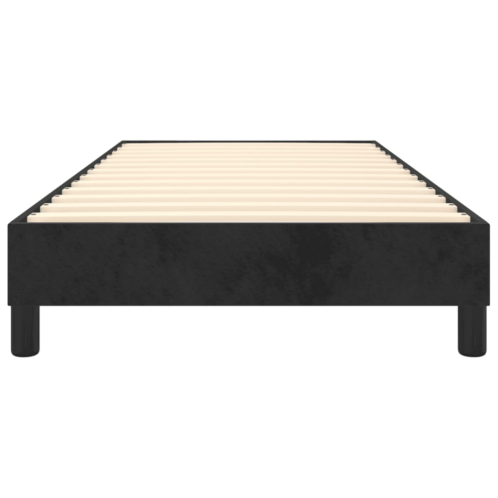 Boxspring sengeramme 90x190 cm fløjl sort