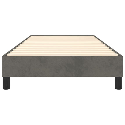 Boxspring sengeramme Mørkegrå 90x200 cm Fløjl