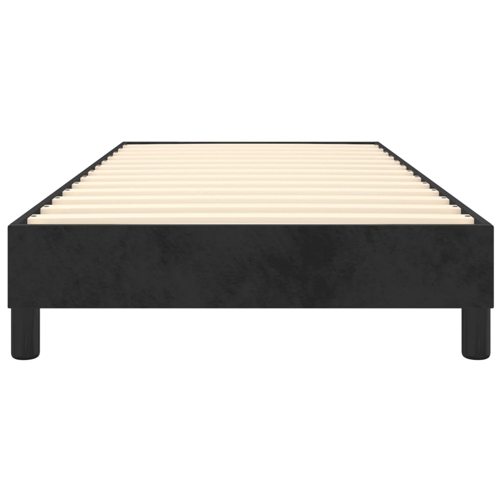 Boxspring sengeramme 90x200 cm fløjl sort