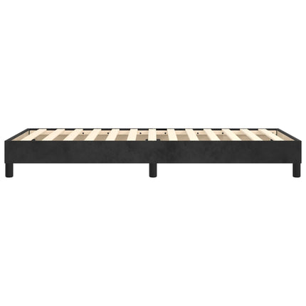 Boxspring sengeramme Sort 100x200 cm Fløjl