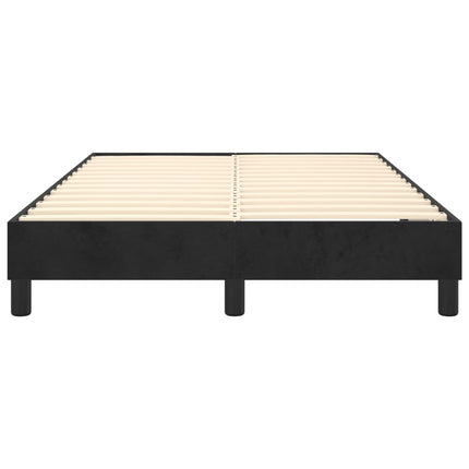 Boxspring sengeramme Sort 120x200 cm Fløjl