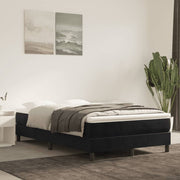 Boxspring sengeramme Sort 120x200 cm Fløjl