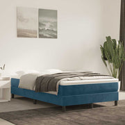 Boxspring sengeramme Mørkeblå 120x200 cm Fløjl