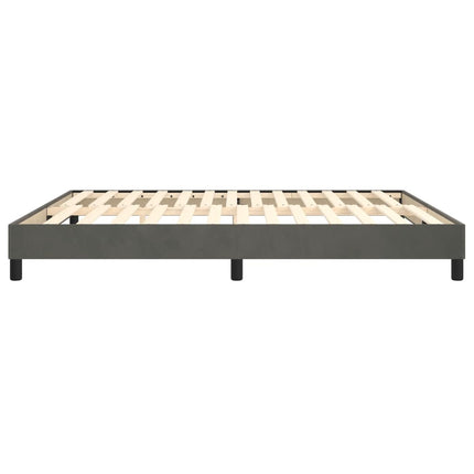 Boxspring sengeramme Mørkegrå 180x200 cm Fløjl