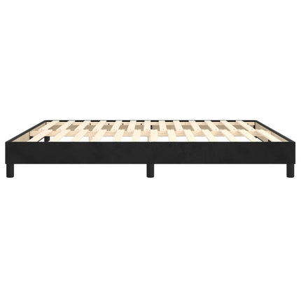 Boxspring sengeramme Sort 180x200 cm Fløjl
