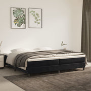 Boxspring sengeramme Sort 200x200 cm Fløjl