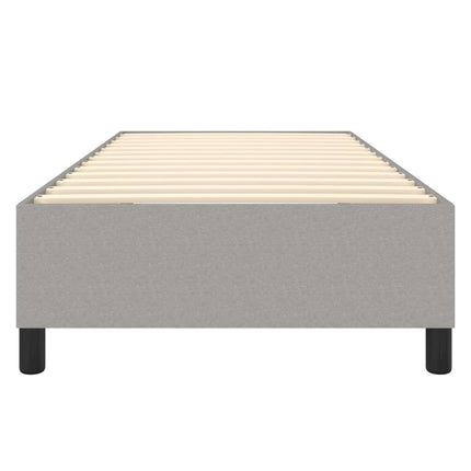 Boxspring sengeramme Lysegrå 80x200 cm Stof