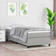 Boxspring sengeramme Lysegrå 80x200 cm Stof