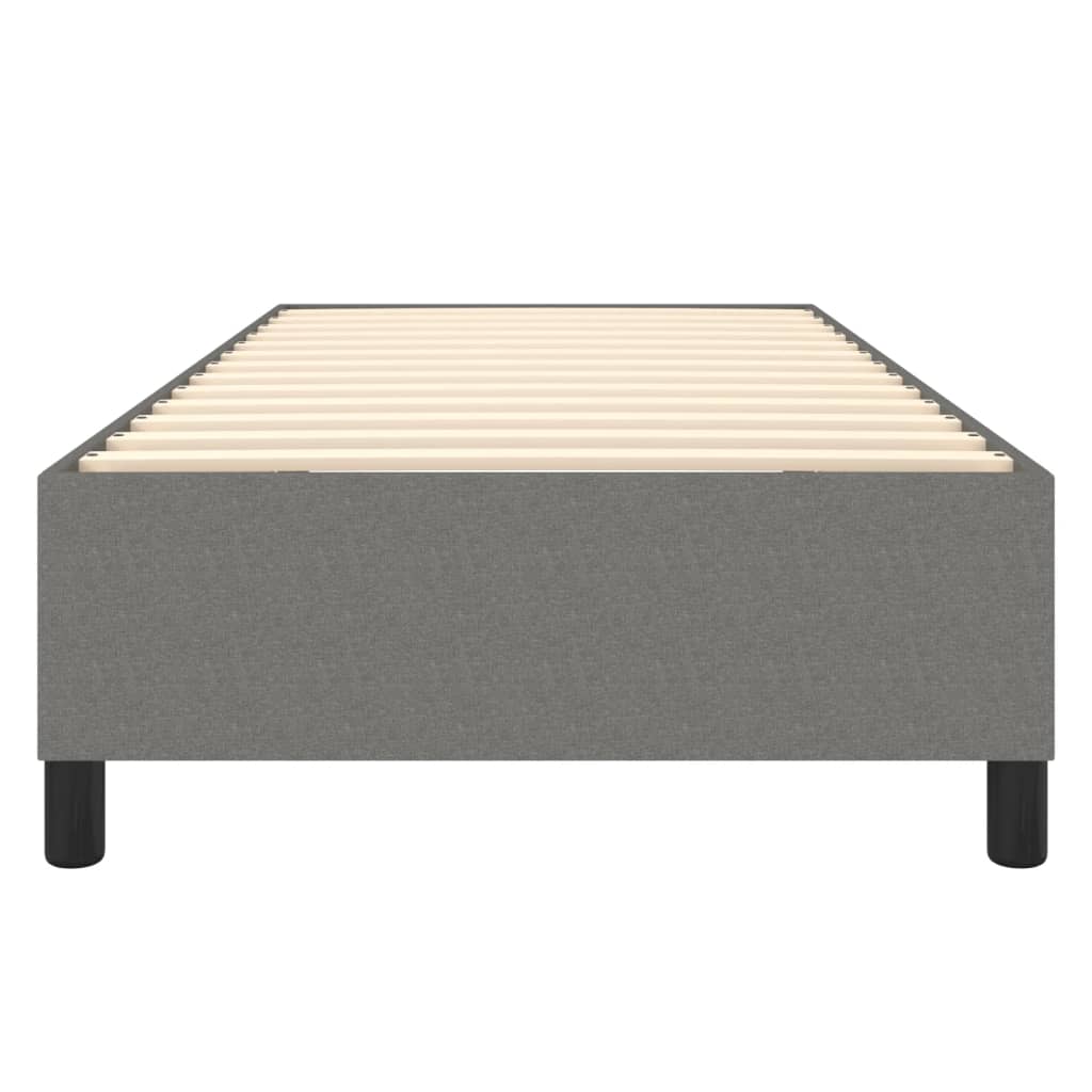 Boxspring sengeramme Mørkegrå 80x200 cm Stof