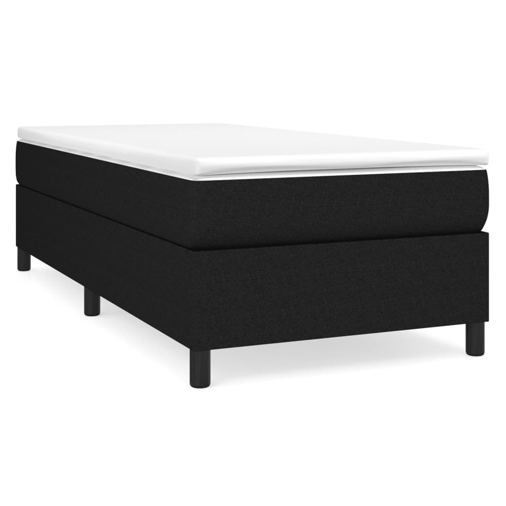Boxspring sengeramme 80x200 cm stof sort
