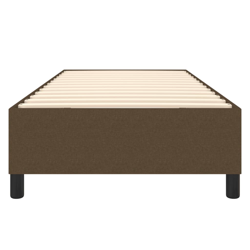 Boxspring sengeramme Mørkebrun 80x200 cm Stof