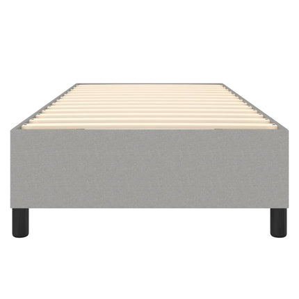 Boxspring sengeramme Lysegrå 90x190 cm Stof