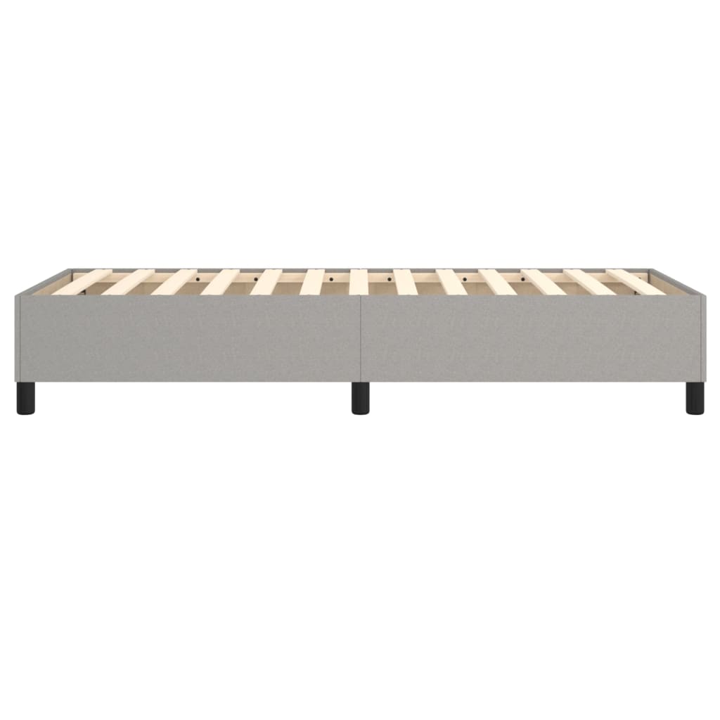Boxspring sengeramme Lysegrå 90x190 cm Stof