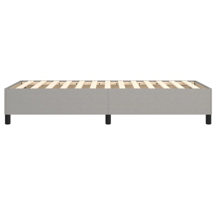 Boxspring sengeramme Lysegrå 90x190 cm Stof