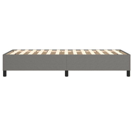 Boxspring sengeramme Mørkegrå 90x190 cm Stof
