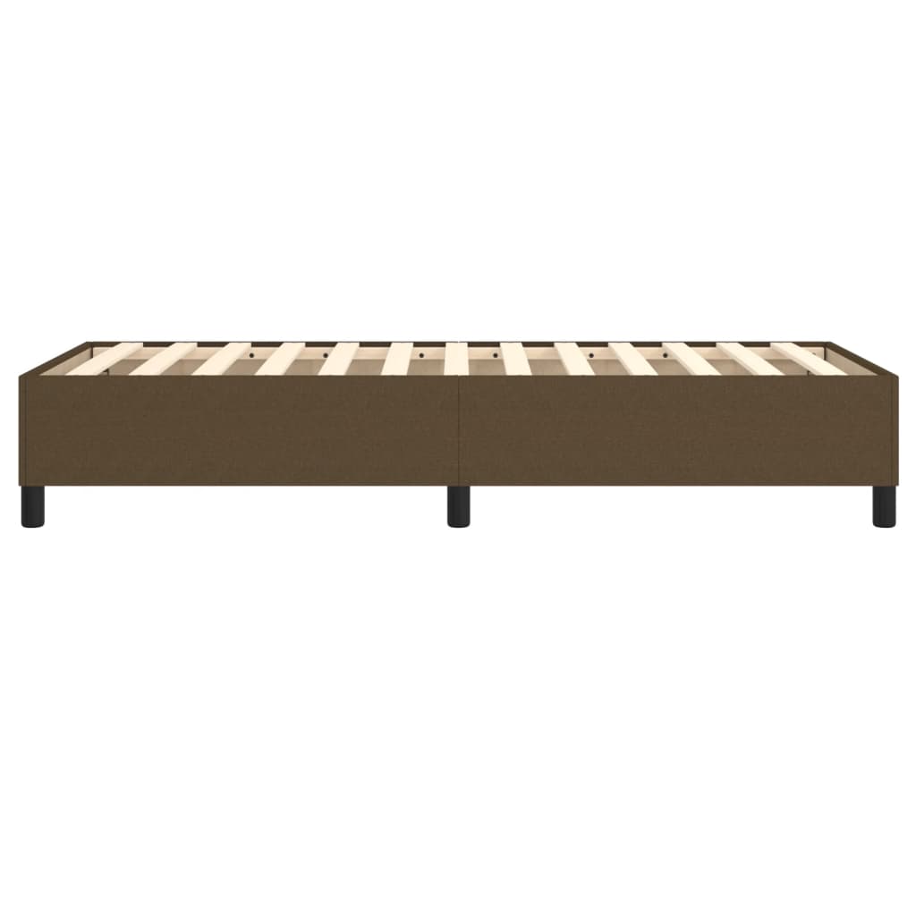 Boxspring sengeramme Mørkebrun 90x190 cm Stof
