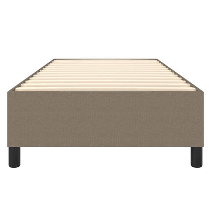 Boxspring sengeramme 90x190 cm stof gråbrun
