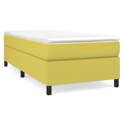 Boxspring sengeramme 90x190 cm stof grøn
