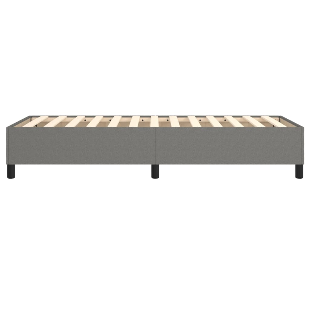 Boxspring sengeramme Mørkegrå 90x200 cm Stof