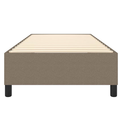 Boxspring sengeramme 90x200 cm stof gråbrun