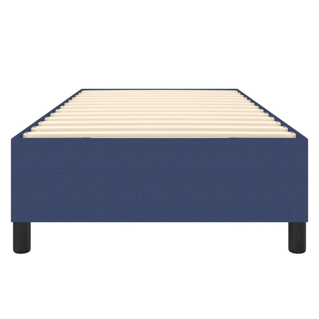 Boxspring sengeramme 90x200 cm stof blå