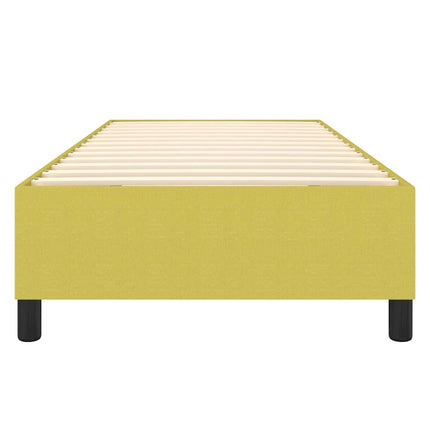 Boxspring sengeramme 90x200 cm stof grøn