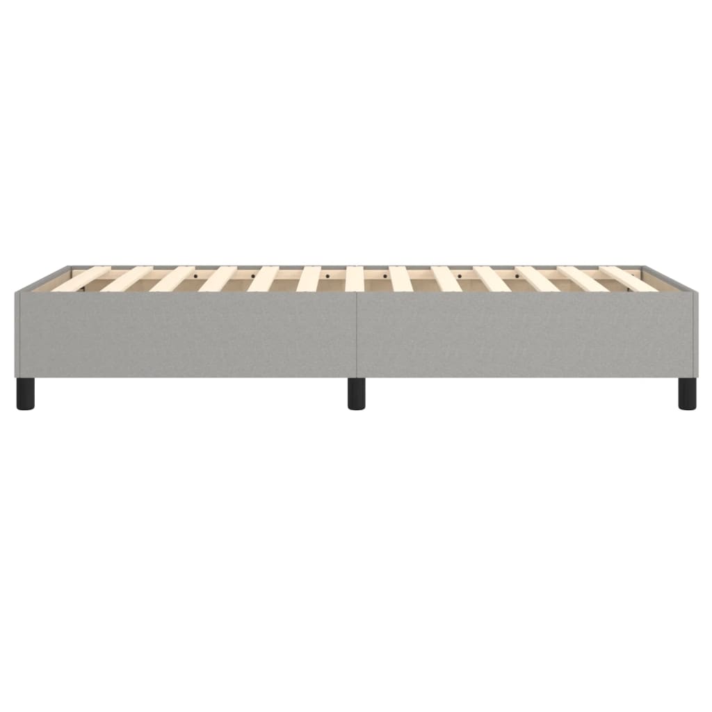 Boxspring sengeramme Lysegrå 100x200 cm Stof