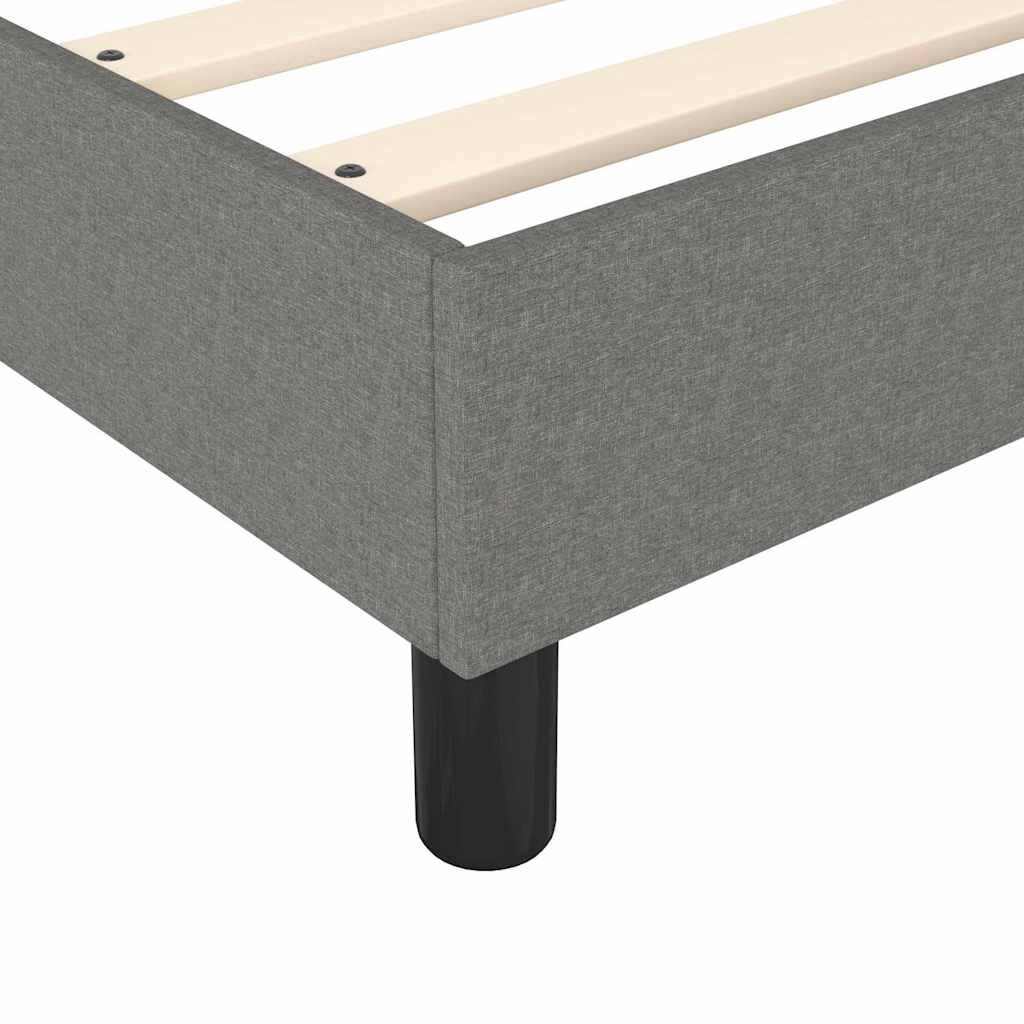 Boxspring sengeramme Mørkegrå 100x200 cm Stof