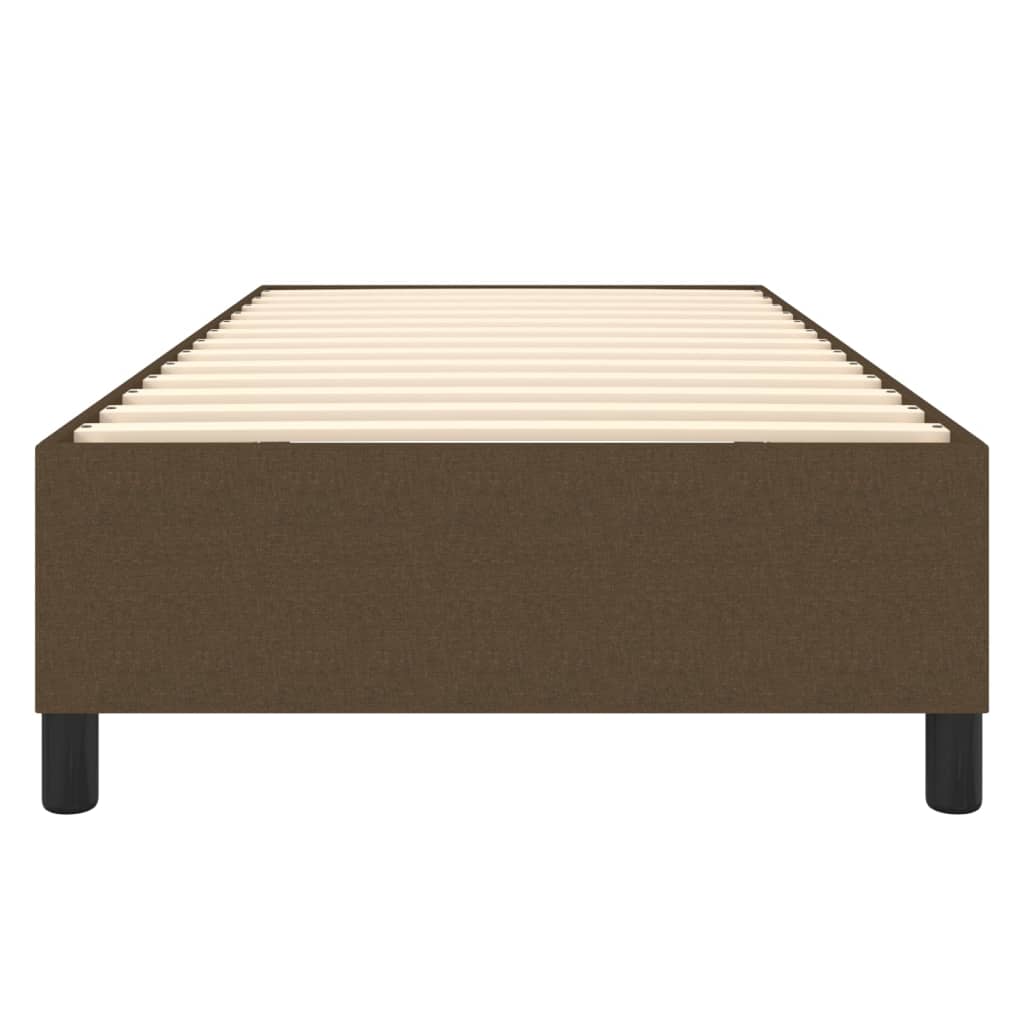Boxspring sengeramme Mørkebrun 100x200 cm Stof