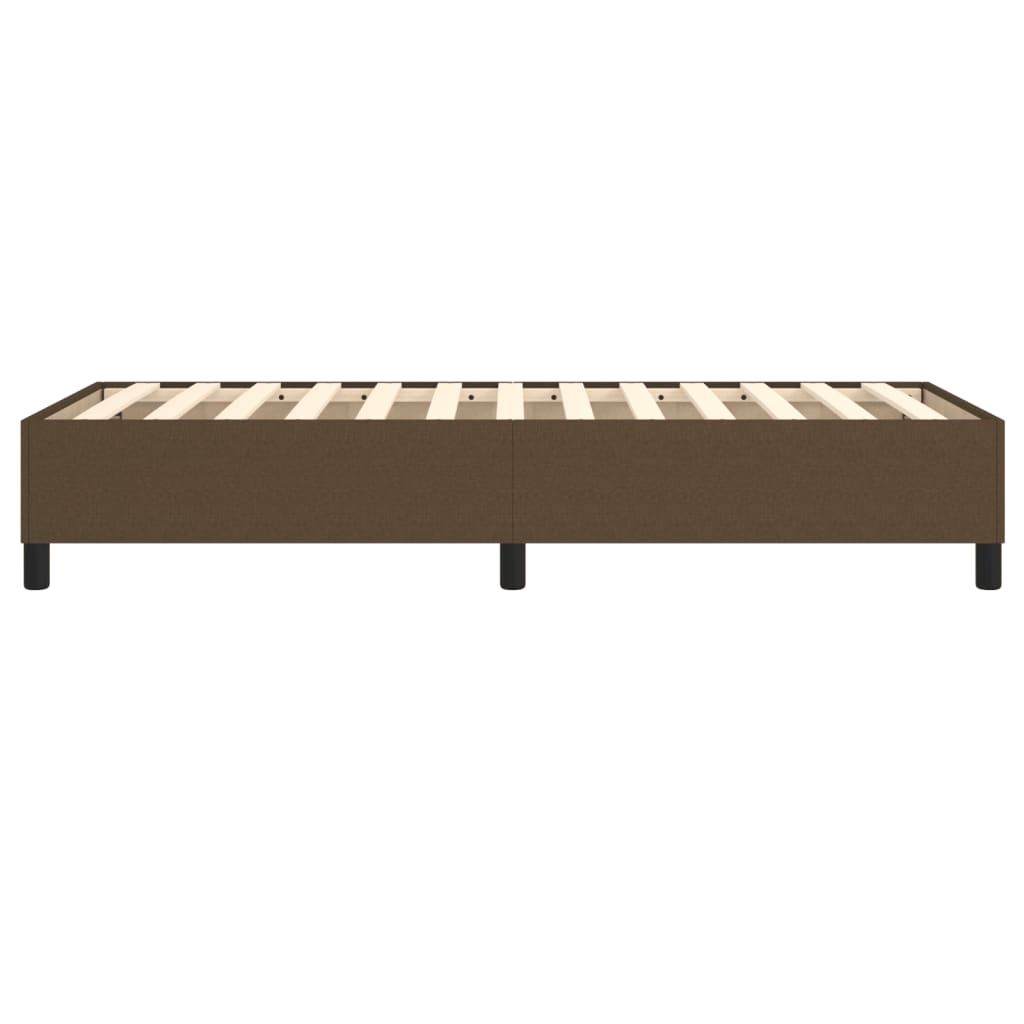 Boxspring sengeramme Mørkebrun 100x200 cm Stof