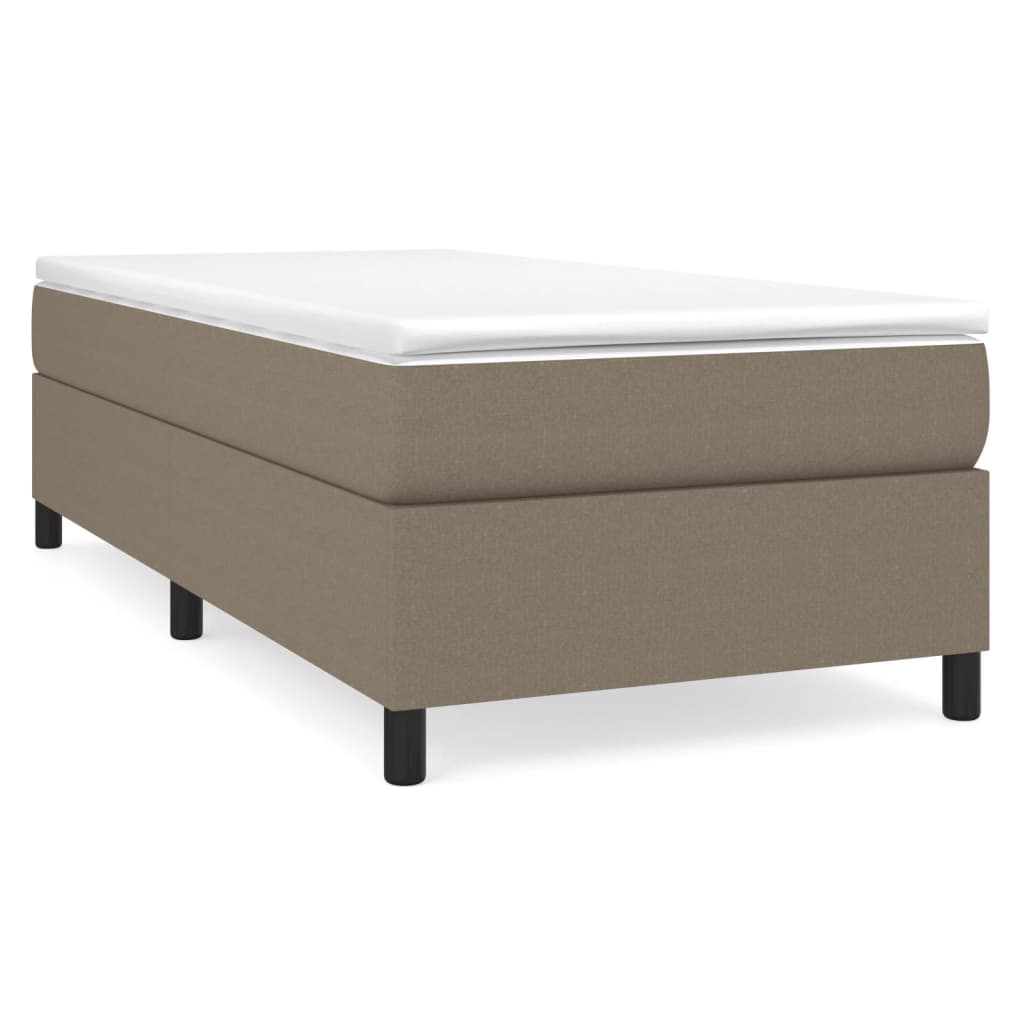 Boxspring sengeramme Taupe 100x200 cm Stof