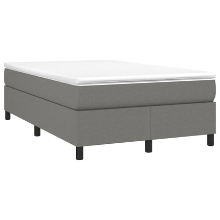 Boxspring sengeramme Mørkegrå 120x200 cm Stof