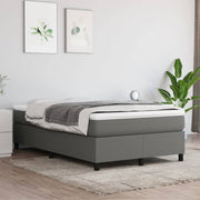 Boxspring sengeramme Mørkegrå 120x200 cm Stof