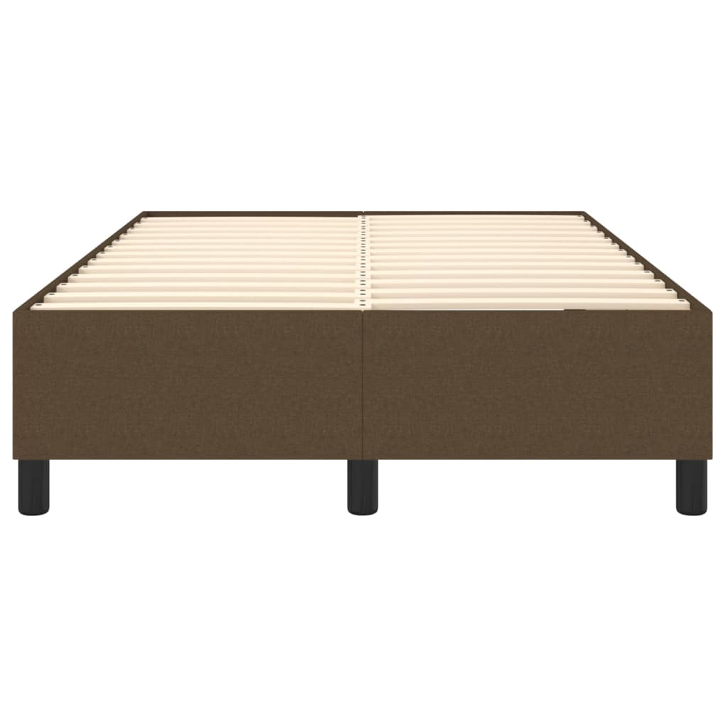 Boxspring sengeramme Mørkebrun 120x200 cm Stof