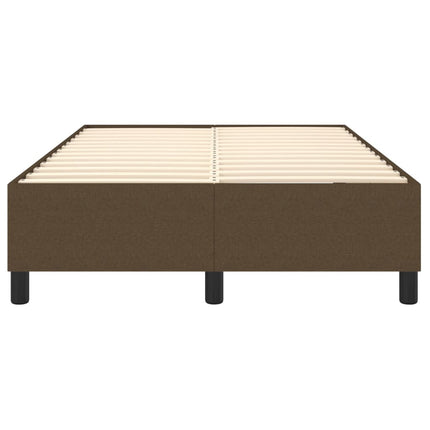 Boxspring sengeramme Mørkebrun 120x200 cm Stof